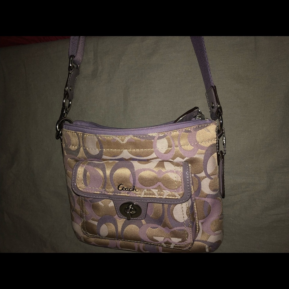 Small Purple Coach Crossbody